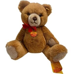Vintage Steiff Teddy Petsy Bear 0230/35 West Germany‎ Knopf Im Ohr Plush w Tags